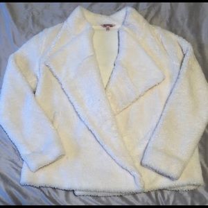 Juicy Couture fuzzy white coat NWOT